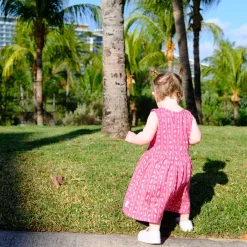 Flowers Stripe Dress 2-8y