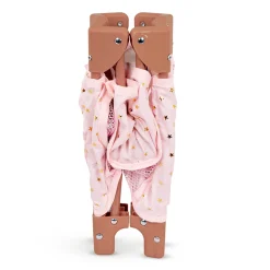 Folding Playpen for Baby Doll - Pink Stars