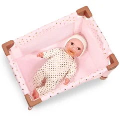 Folding Playpen for Baby Doll - Pink Stars