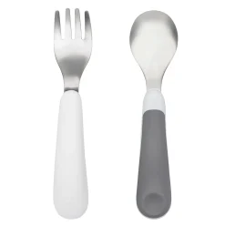Fork & Spoon Set - Grey