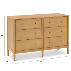 Frem 6-Drawer Dresser - Honey