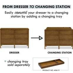 Frem 6-Drawer Dresser - Walnut