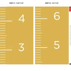 FRENCH Growth Chart - Ochre