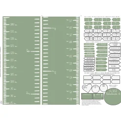FRENCH Lux Modern Growth Chart - Sage