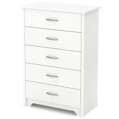 Fusion 5-Drawer Chest - Pure White