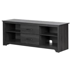 Fusion TV Stand with Drawers for TVs up to 60" - Gray Oak