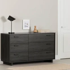 Fynn 6-Drawer Double Dresser - Gray Oak