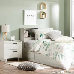 Fynn Twin Mates Bed with 3 Drawers - Winter Oak