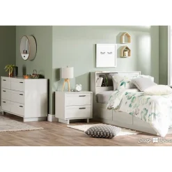 Fynn Twin Mates Bed with 3 Drawers - Winter Oak