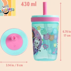 Gabby's Dollhouse Tumbler With Silicone Straw