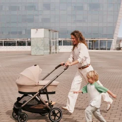 Gazelle S 2 Stroller - Taupe Frame with Almond Beige Seat
