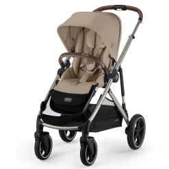 Gazelle S 2 Stroller - Taupe Frame with Almond Beige Seat
