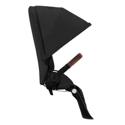 Gazelle S Second Seat – Moon Black with Brown Bumper Bar