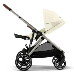 Gazelle S Stroller - Taupe Frame with Seashell Beige Seat