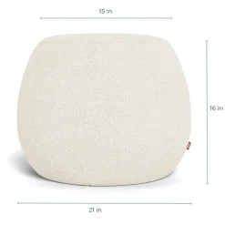 Gem Pouf Ottoman - Sand