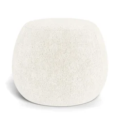 Gem Pouf Ottoman - Sheepskin