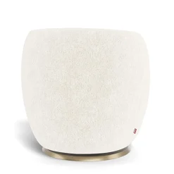 Gem Rocking and Swivel Glider - Sheepskin / Gold