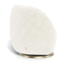 Gem Rocking and Swivel Glider - Sheepskin / Gold