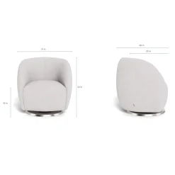 Gem Rocking and Swivel Glider - Sand / Gold