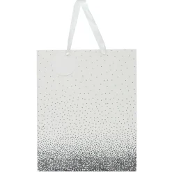 Gift Bag - White Confetti