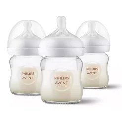 Glass Baby Bottle (3) Natural 4oz