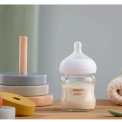 Glass Baby Bottle (3) Natural 4oz