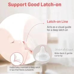 Glass Bottle 8oz With M Nipple