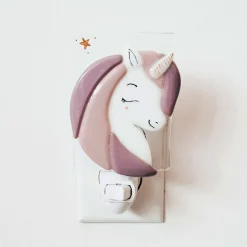Glass Nightlight - Lilac Unicorn