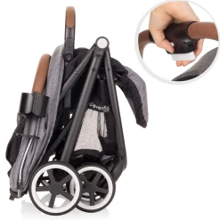 GOLD Otto Self-Folding Lightweight Travel Stroller - Moonstone Gray