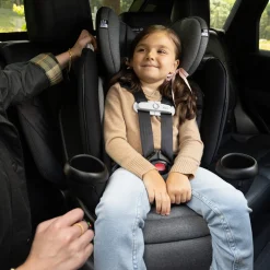 Gold Revolve360 Extend All-in-One Rotational Car Seat with SensorSafe - Moonstone Gray