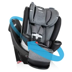 Gold Revolve360 Extend All-in-One Rotational Car Seat with SensorSafe - Moonstone Gray