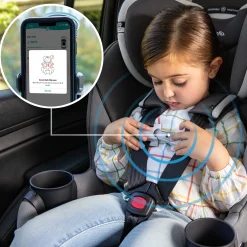 Gold Revolve360 Slim 2-in-1 Rotational Car Seat with SensorSafe - Pearl Gray