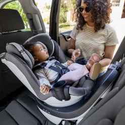 Gold Revolve360 Slim 2-in-1 Rotational Car Seat with SensorSafe - Pearl Gray