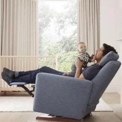 Grano Rocking and Reclining Armchair - Dune / Espresso(In Stock)