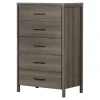 Gravity 5-Drawer Chest Dresser - Gray Maple