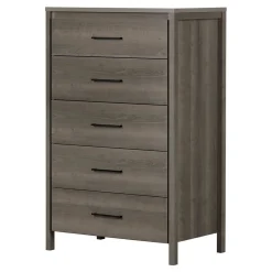 Gravity 5-Drawer Chest Dresser - Gray Maple