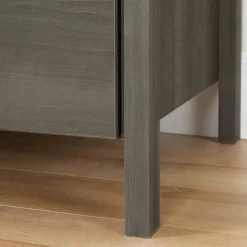 Gravity 2-Drawer Nightstand with Storage - Gray Maple