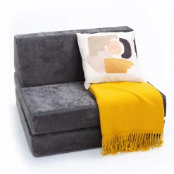 Half Modular Sofa - Charcoal Chil