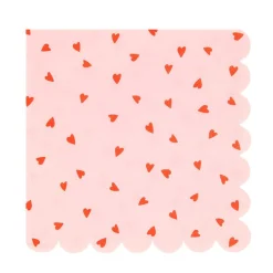 Heart Pattern Large Napkins (16)