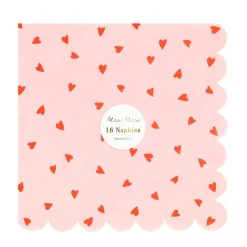 Heart Pattern Large Napkins (16)