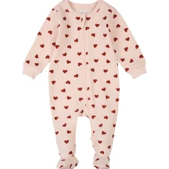 Hearts Waffle Pajamas 0-24m