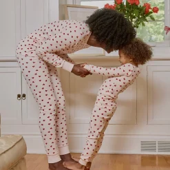 Hearts Waffle Pajamas 2-6x