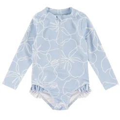 Hibiscus Long Sleeve Swimsuit 3-24m