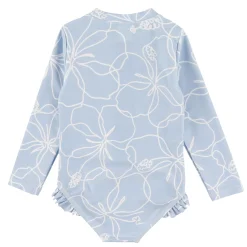 Hibiscus Long Sleeve Swimsuit 3-24m