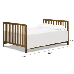 Hidden Hardware Full Size Bed Conversion Kit - Walnut