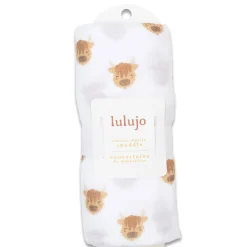 Highland Cow- cotton Muslin Swaddle