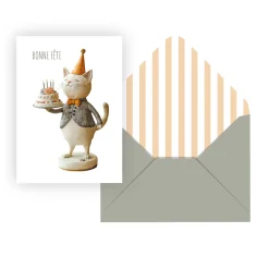 Holiday Greeting Card- Kitty