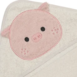 Hooded Towel - Pig