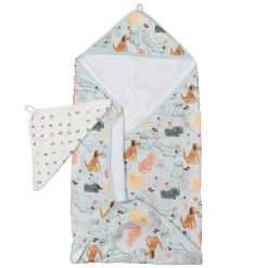 Hooded Towel Set - Puppies