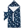 Hooded Towel Set - Whales